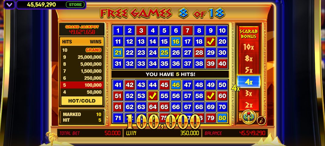Screenshot 1: Vegas Keno
