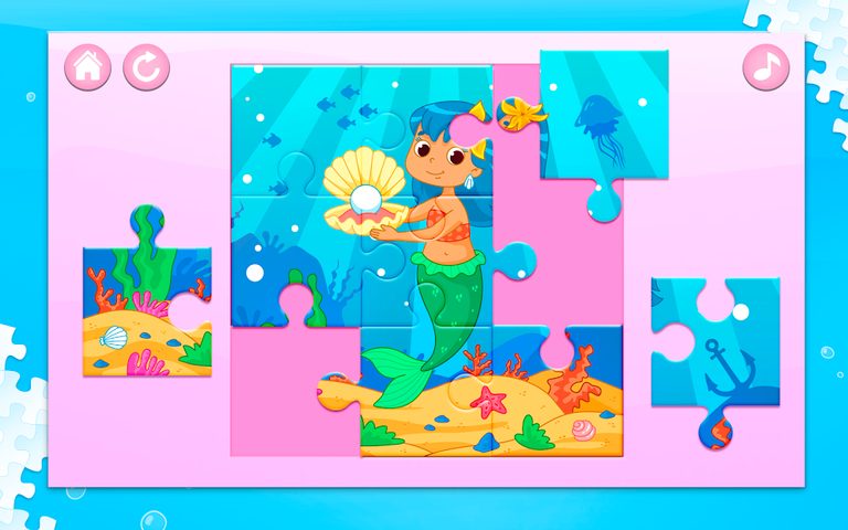 Screenshot 8: Mermaid Puzzles for Kids