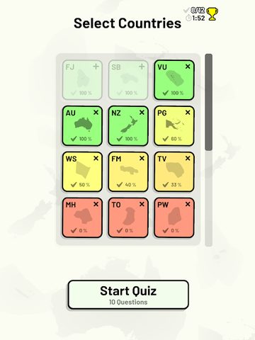 Screenshot 9: Countries of Oceania Quiz