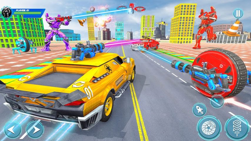 Screenshot 5: Spider Wheel Robot War Game