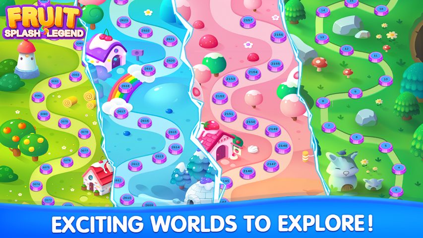 Screenshot 1: Fruit Splash Legend - Free Classic Match3 Game