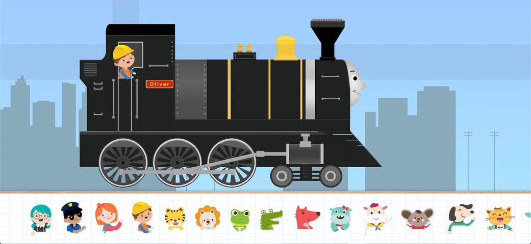 Screenshot 1: Brick Train Game:Kid & Toddler 4+