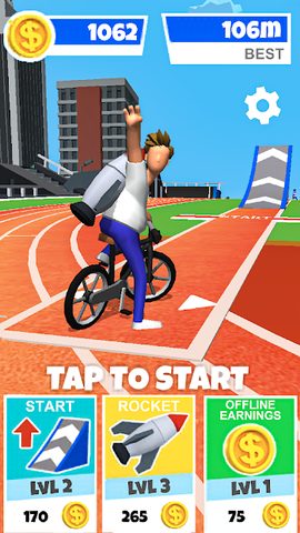 Screenshot 1: Bike Hop: Crazy BMX Bike Jump