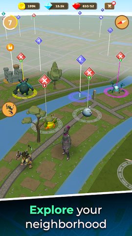 Screenshot 1: Magic Streets - Location based RPG