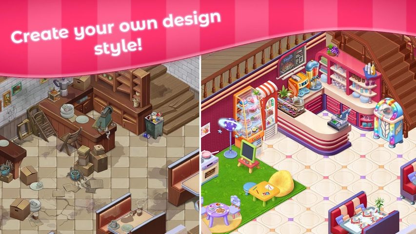Screenshot 3: Grand Cafe Story－Match-3