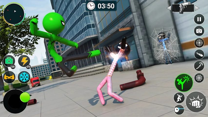 Screenshot 18: Flying Stickman Rope Hero Game