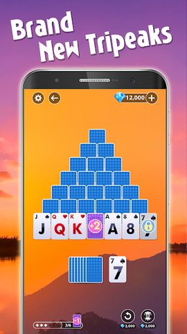 Screenshot 1: Solitaire Tripeaks