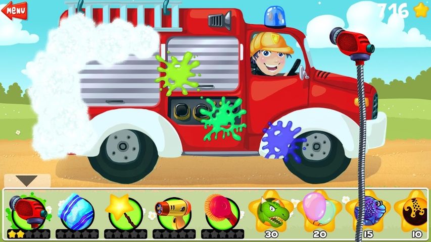 Screenshot 1: Car Wash - Game for Kids