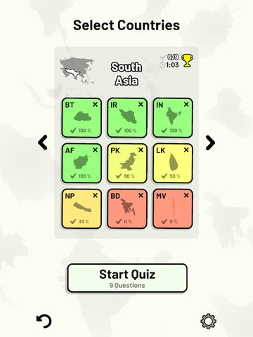 Screenshot 9: Countries of Asia Quiz