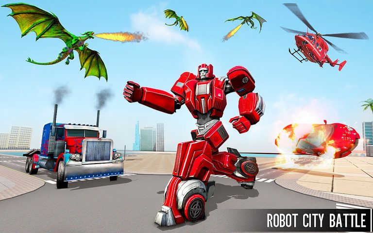 Screenshot 13: Dragon Robot Car Games 3d
