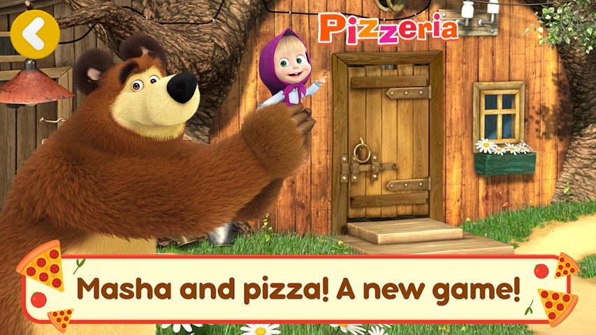 Screenshot 2: Masha and the Bear Pizza Maker