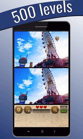 Screenshot 1: Find the differences 500 levels