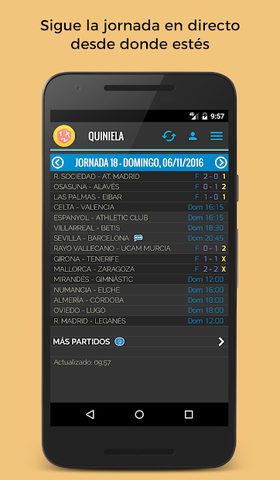 Screenshot 1: Quiniela