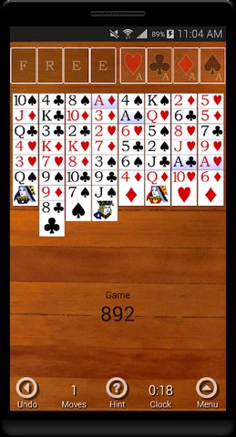 Screenshot 1: FreeCell Forever