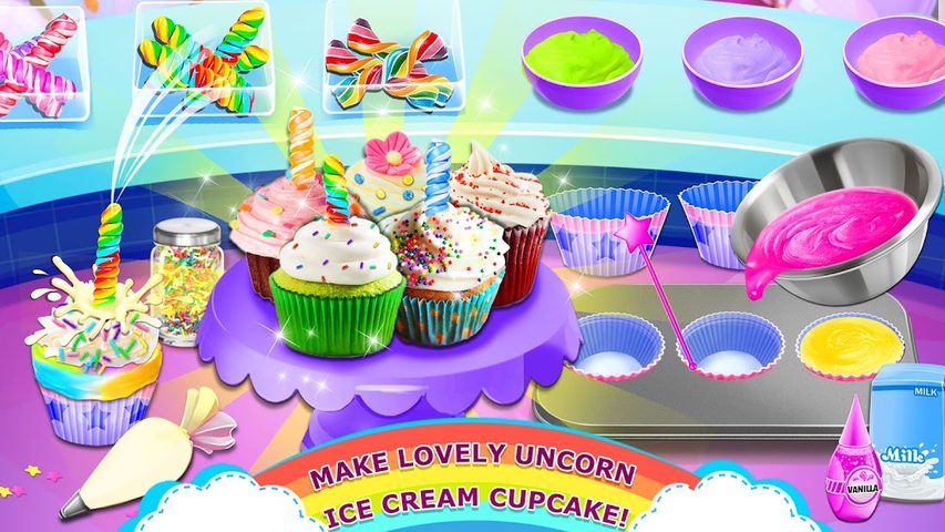 Screenshot 3: Rainbow Ice Cream - Unicorn Party Food Maker