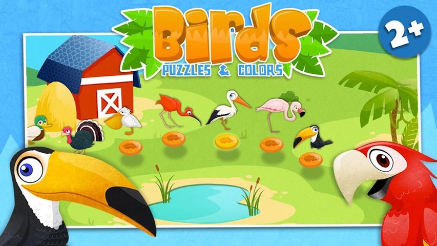 Screenshot 1: Birds - Kids Coloring Puzzle