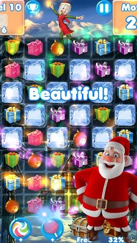 Screenshot 1: Christmas Games - santa match 3 games without wifi