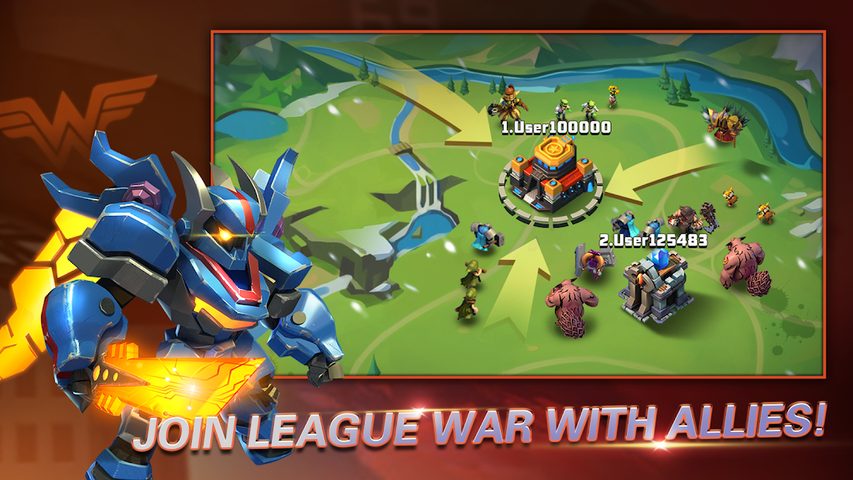 Screenshot 1: Heroes Brawl: Monster Clash - Defense Zombies