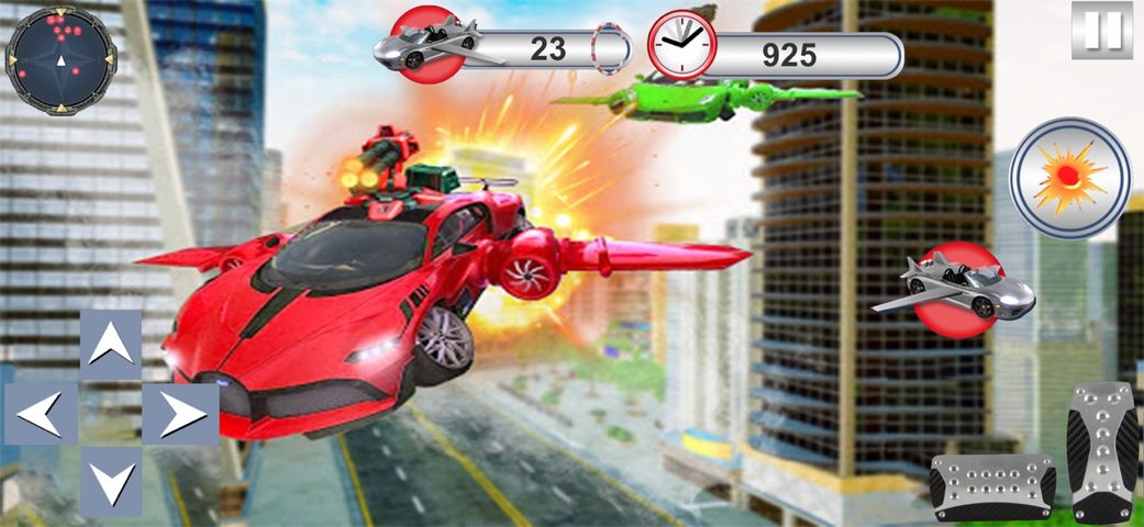 Screenshot 3: Real Flying Car Simulator 3D 4+