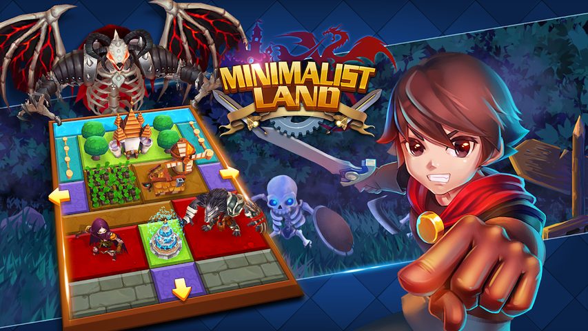 Screenshot 1: Minimalist Land™ - Quest&Building&Offline RPG