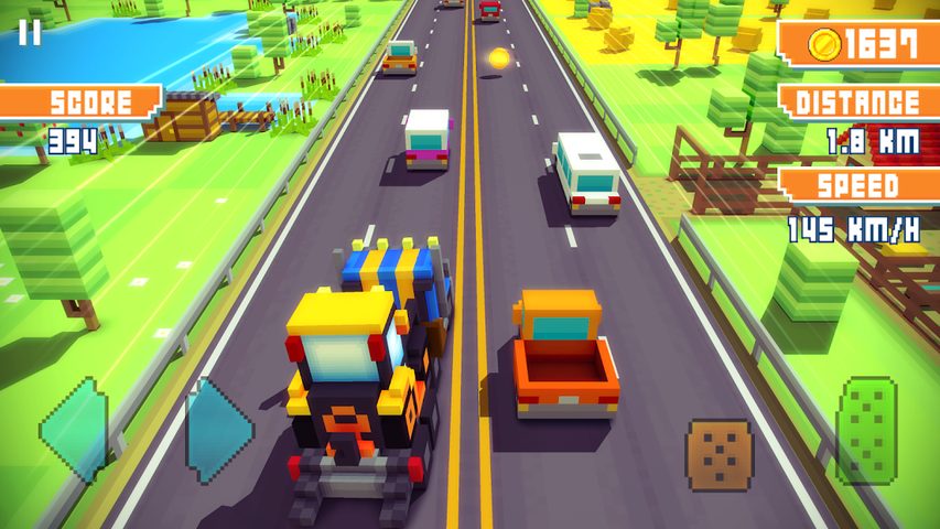 Screenshot 4: Blocky Highway: Traffic Racing