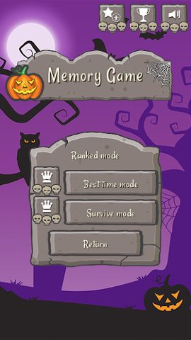 Screenshot 4: Memory Game Halloween - Match card, Brain training