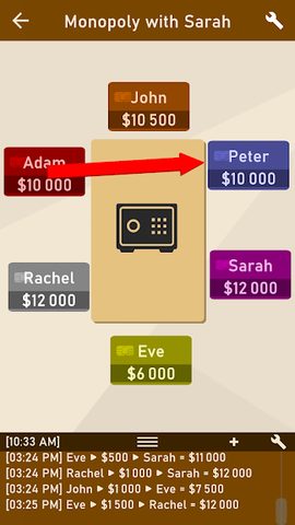 Screenshot 1: Board Game Banker - Money Bank