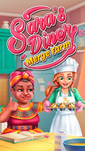 Screenshot 1: Saras Diner: Merge Farm