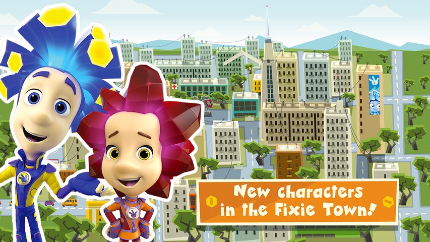 Screenshot 1: The Fixies Town: Cool Kid Games for Boys and Girls