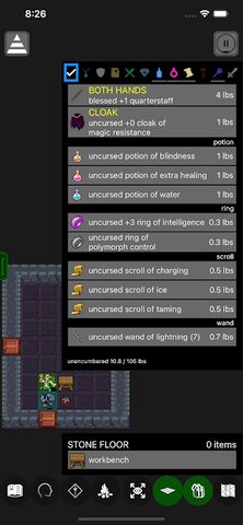 Screenshot 3: Pathos: Nethack Codex