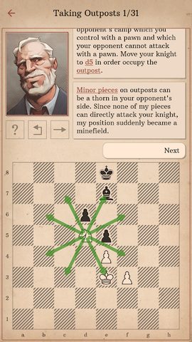 Screenshot 4: Learn Chess with Dr. Wolf