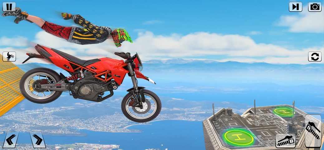 Screenshot 7: Bike 360 Flip Stunt game 3d 4+