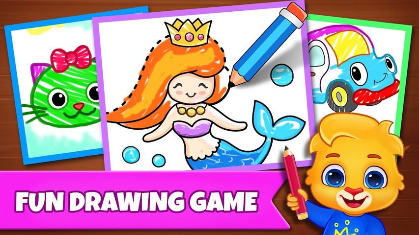 Screenshot 1: Drawing Games: Draw & Color