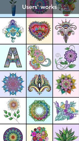 Screenshot 1: Mandala Coloring Book
