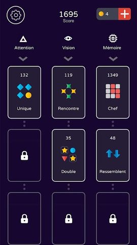 Screenshot 1: Find in Mind Brain Training