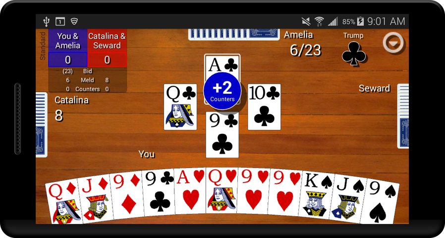 Screenshot 1: Pinochle Classic