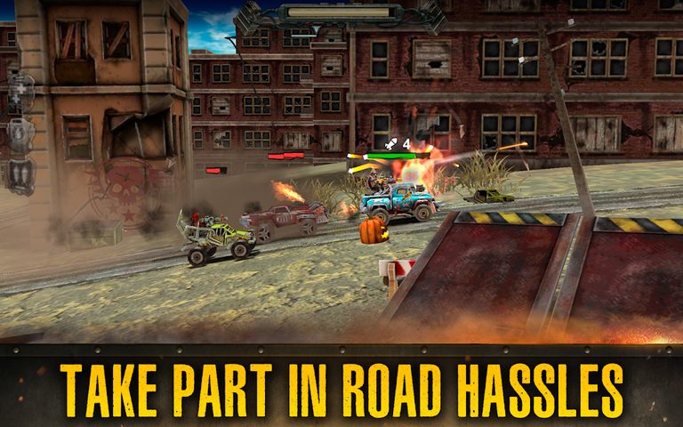 Screenshot 1: Dead Paradise Car Race Shooter