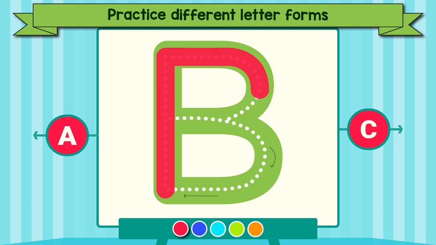 Screenshot 7: Tracing Letters and Numbers -