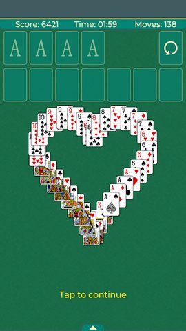 Screenshot 3: Solitaire Klondike classic.