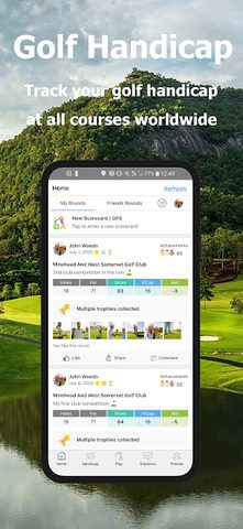 Screenshot 1: Golf Handicap, GPS, Scorecard - MOGC