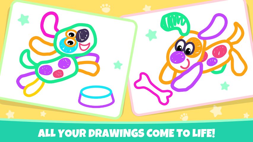 Screenshot 12: Pets Drawing for Kids and Toddlers games Preschool