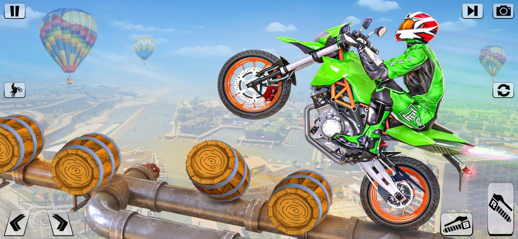 Screenshot 6: Bike 360 Flip Stunt game 3d 4+