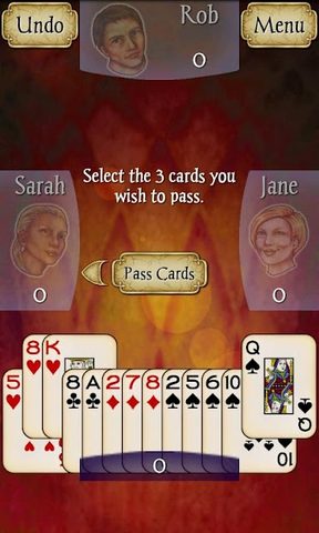 Screenshot 1: Hearts
