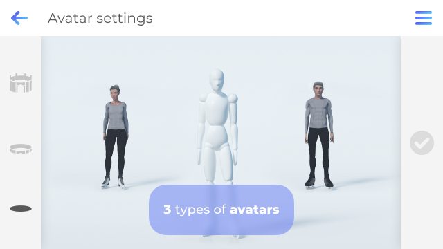 Screenshot 3: Freezio Figure Skating 3D app for training jumps.