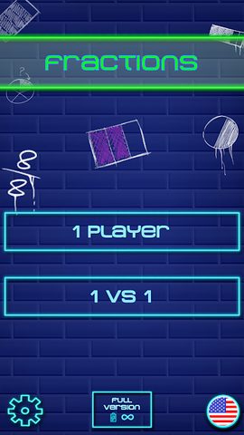 Screenshot 1: Fraction Challenge: Math games
