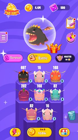 Screenshot 3: Dragon Wars io: Merge Dragons
