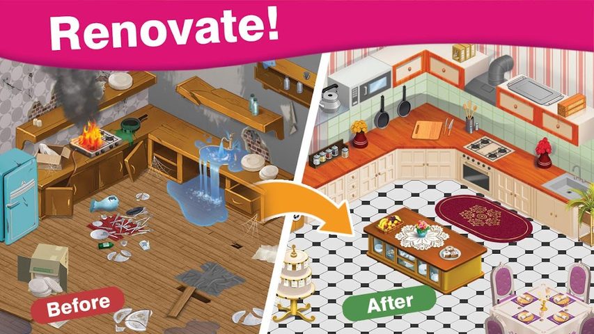 Screenshot 13: Home Cafe : Mansion Design - Match Blast