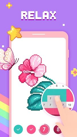 Screenshot 3: Paint by Number - Pixel Art
