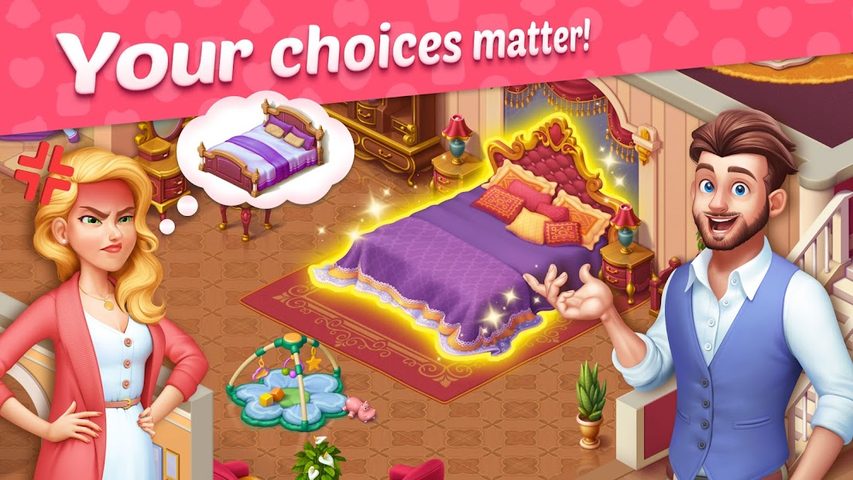 Screenshot 1: Baby Manor: Home Design Dreams