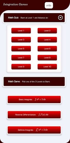 Screenshot 1: Calculus Math Quiz and Game